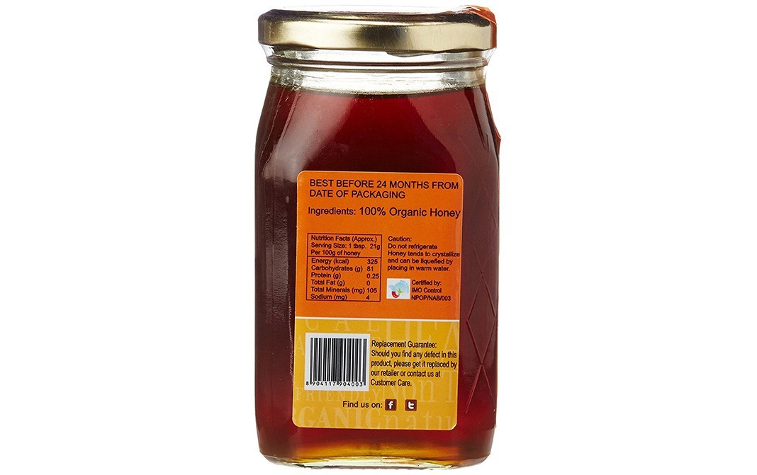 Pro Nature Organic Honey    Glass Jar  500 grams